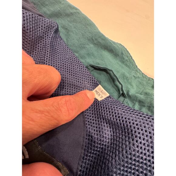 Gary Player Black Knight Men's Golf Windbreaker Jacket Size L Blue Multi Pocket - Picture 5 of 12